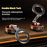 X66 Magnetic Car Phone Mount 720-Degree Triple-Axis Rotation Folding Vacuum Suction Cup Phone Holder for Dashboard / Windshield