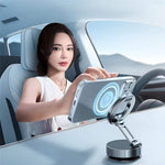COTECI BS-014 Magnetic Car Phone Mount Holder Vacuum Suction Cup 3-Axis Adjustable Anti Shake Vehicle Stand