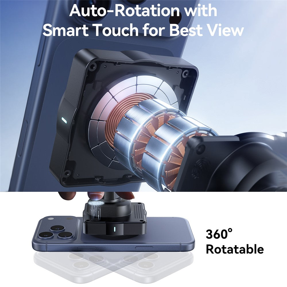 JOYROOM JR-ZS506 15W automatiskt roterande magnetiskt trådlöst billaddarställ snabbladdningsbart mobilfäste