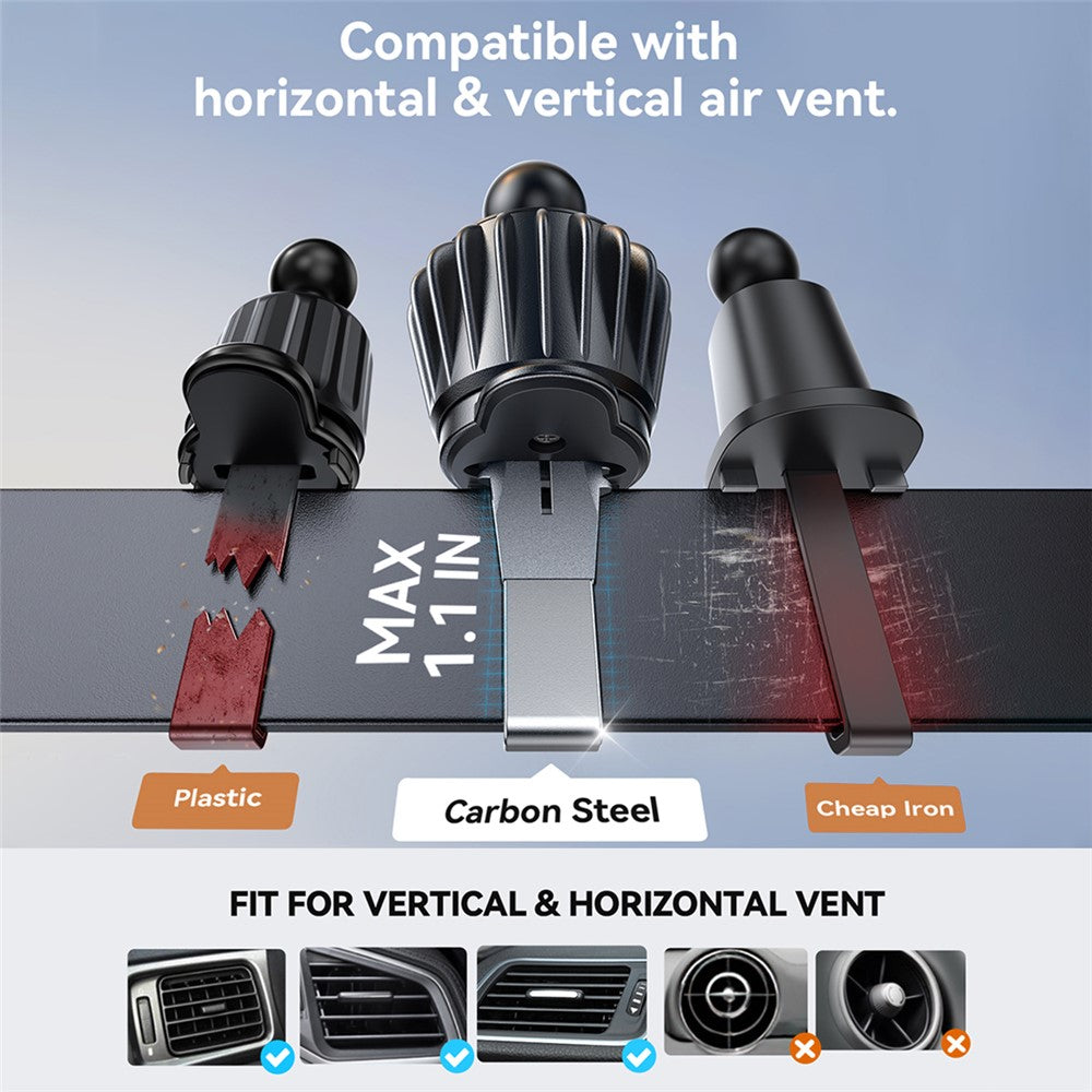 JOYROOM JR-ZS506 15W automatiskt roterande magnetiskt trådlöst billaddarställ snabbladdningsbart mobilfäste
