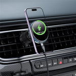 ACEFAST D61 QI2 25W Magnetic Wireless Charging Car Mount Adjustable Car Charging Holder with Cooling Fan