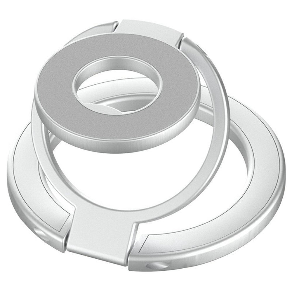 360 Degree Rotation Magnetic Phone Holder Grip Ring Kickstand Foldable Metal Stand