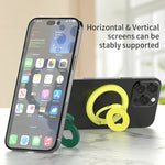 360 Degree Rotation Magnetic Phone Holder Grip Ring Kickstand Foldable Metal Stand