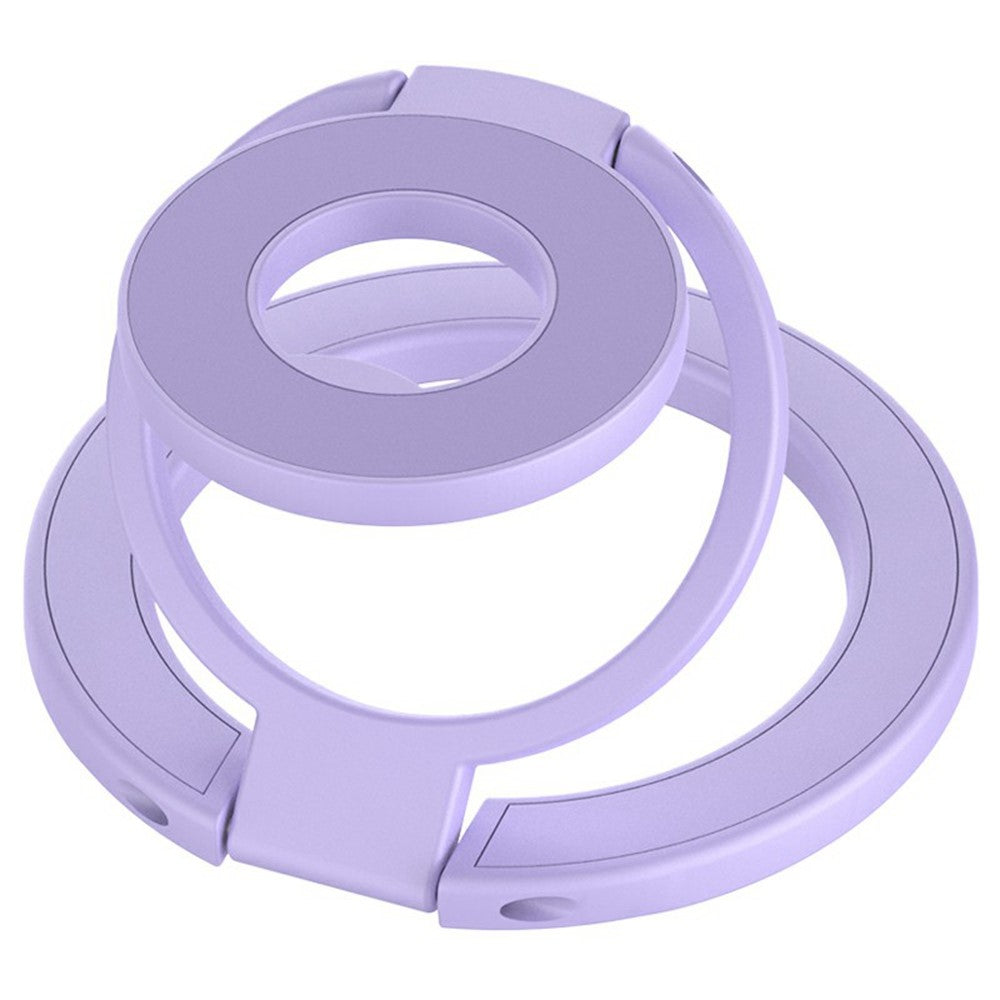 360 Degree Rotation Magnetic Phone Holder Grip Ring Kickstand Foldable Metal Stand
