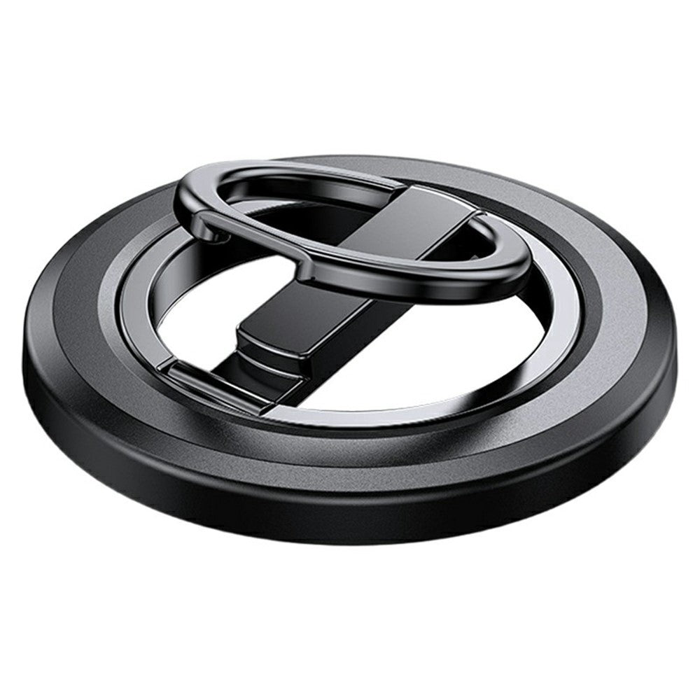 Folding Metal Phone Stand 360 Degree Rotation Damping Gear Ultra Thin Magnetic Ring Holder