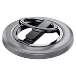 Folding Metal Phone Stand 360 Degree Rotation Damping Gear Ultra Thin Magnetic Ring Holder