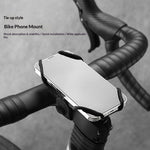 BENGGUO Bicycle Phone Mount Adjustable Silicone Elastic Strap Holder for 4.7-7.2 Inch Devices Bike Handlebar Bracket, Black