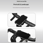 BENGGUO Bicycle Phone Mount Adjustable Silicone Elastic Strap Holder for 4.7-7.2 Inch Devices Bike Handlebar Bracket, Black