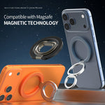 Multi-Functional Magnetic Phone Holder 360 Degree Rotation Foldable Grip Ring Kickstand
