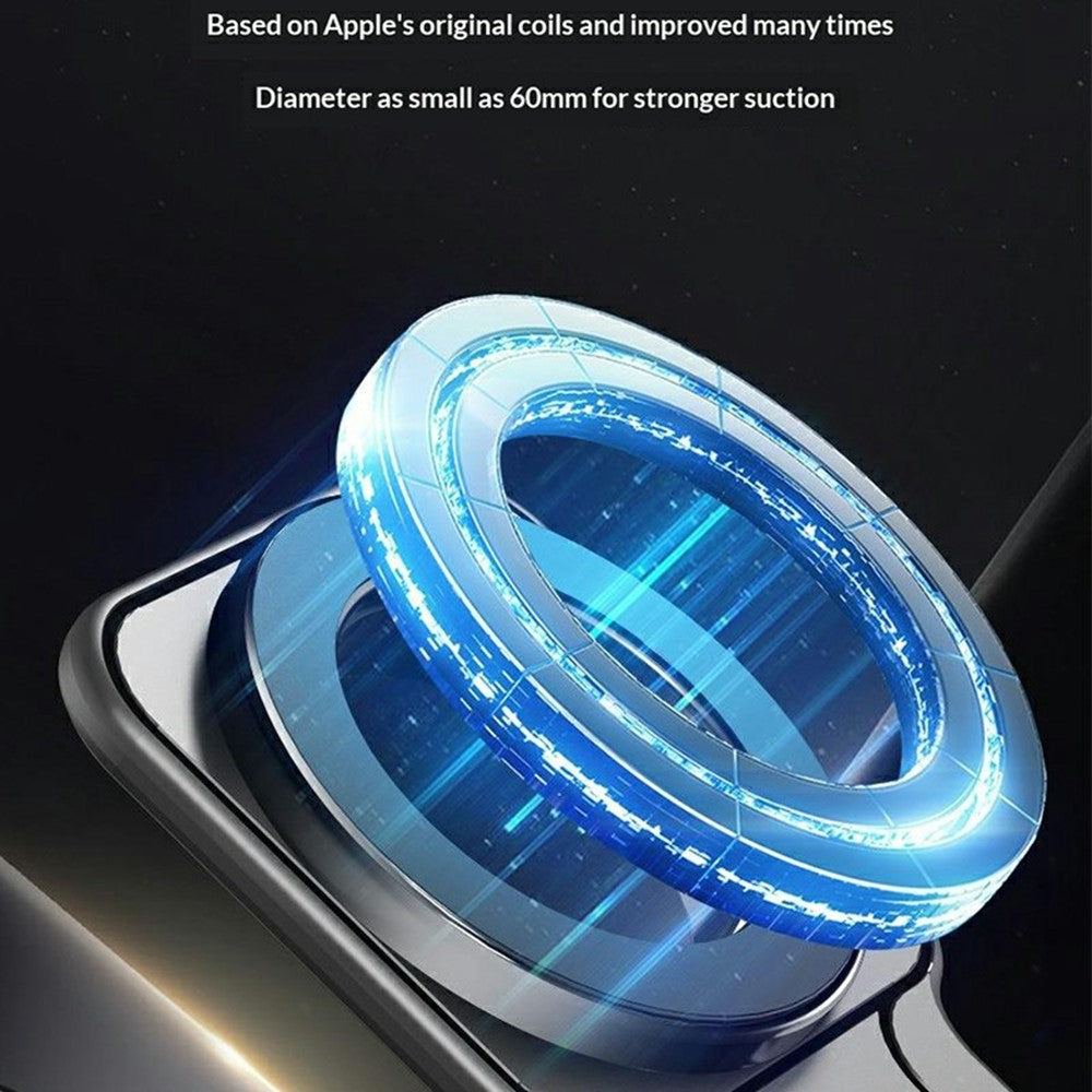 AT28 Universal Magnetic Car Phone Mount Dashboard Console Screen Navigation Foldable Holder Stand
