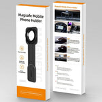 AT28 Universal Magnetic Car Phone Mount Dashboard Console Screen Navigation Foldable Holder Stand
