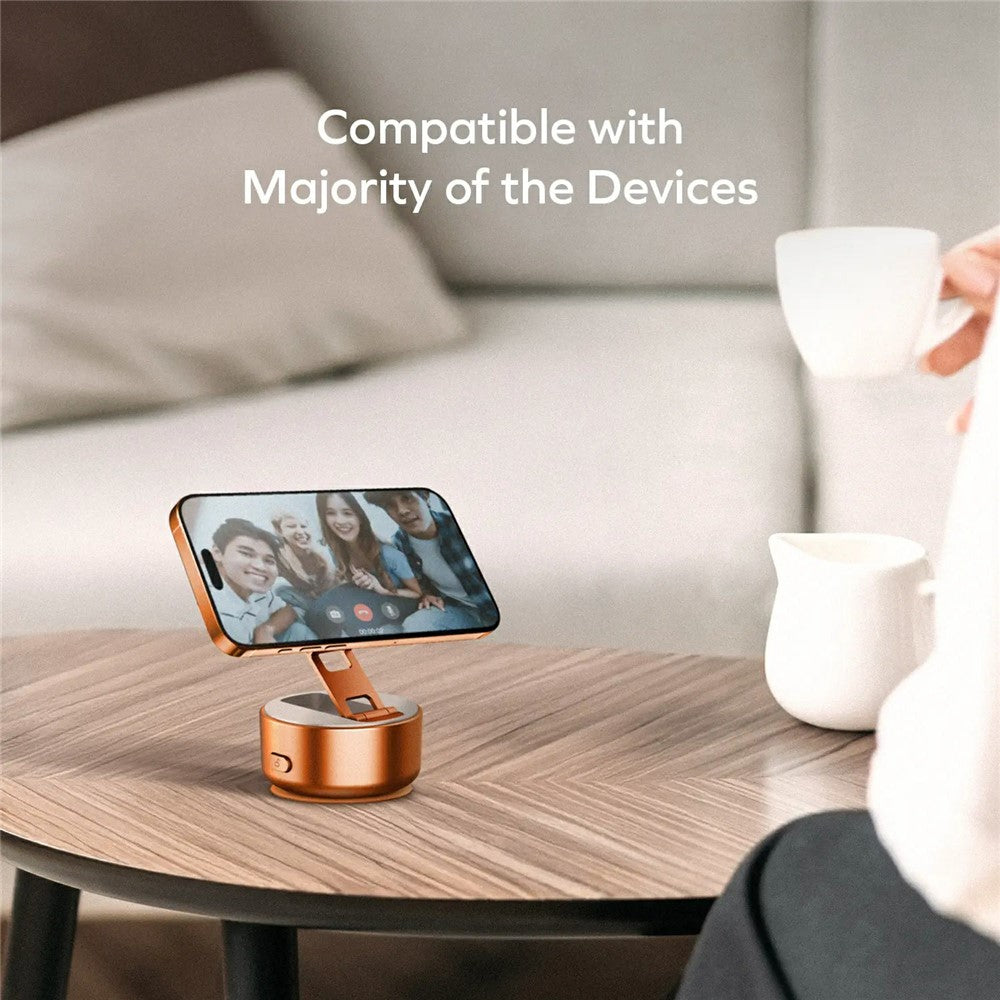 MOMAX KH20 1-Snap Go Electric Magnetic Phone Stand Auto Suction 360° Rotation Tri-Axis Foldable Holder