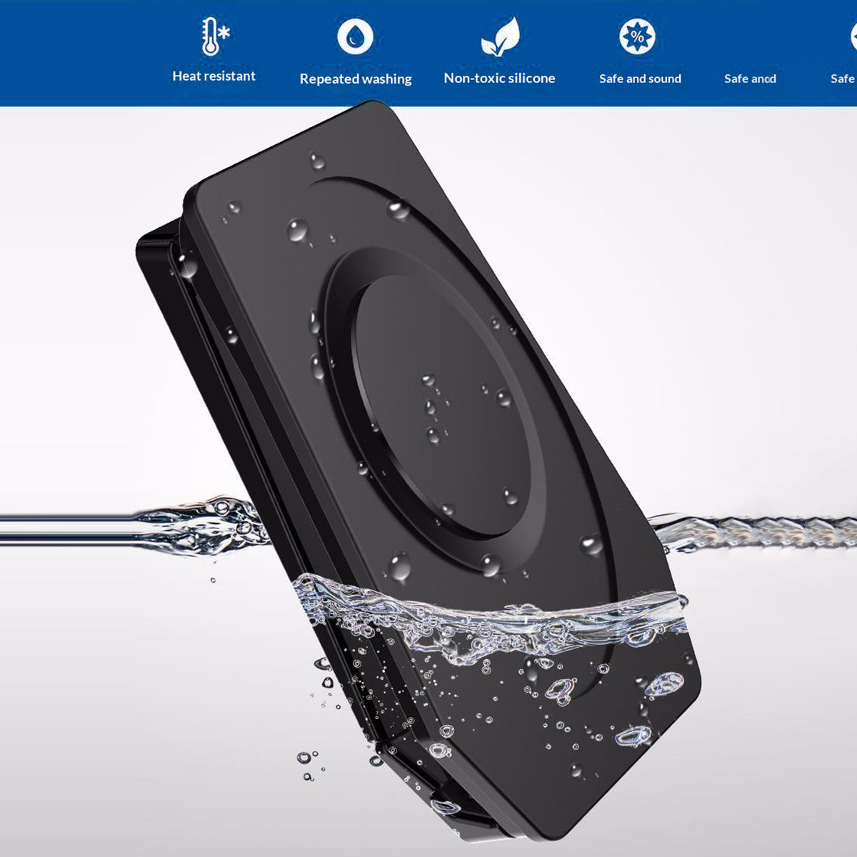 HS290 Stretchable Phone Holder for Car Dashboard Carbon Fiber Texture PU Leather Tablet Bracket