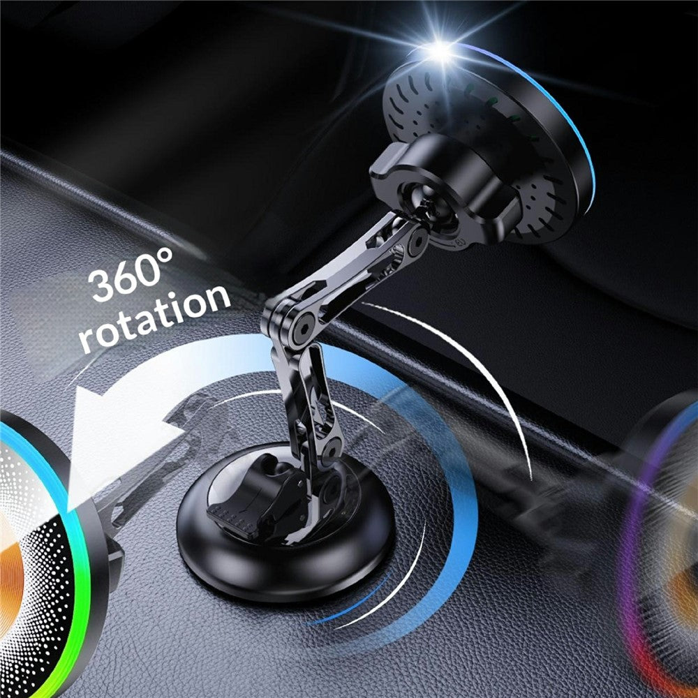 AKD255 15W Wireless Charging Car Mount Magnetic Phone Holder Stand for Dashboard Windshield