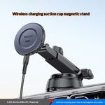 YESIDO C321 Suction Cup Mount 15W Wireless Car Charger 360 Degree Rotation Magnetic Phone Holder