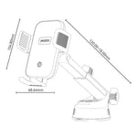 YESIDO C320 15W Wireless Charger Car Suction Cup Mount 360 Degree Rotation Phone Holder Stand for Dashboard