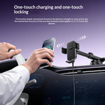 YESIDO C320 15W Wireless Charger Car Suction Cup Mount 360 Degree Rotation Phone Holder Stand for Dashboard