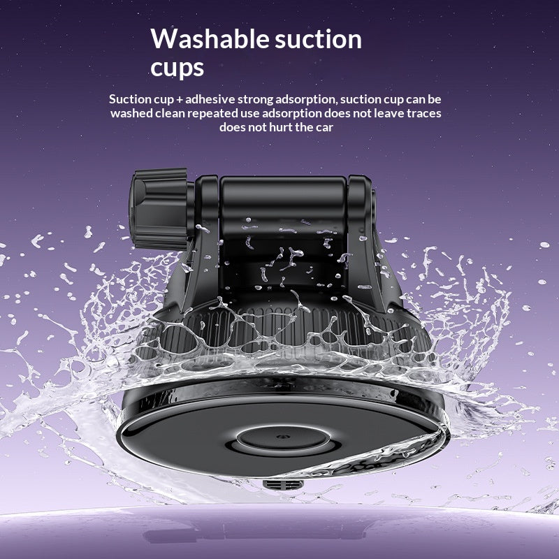 YESIDO C320 15W Wireless Charger Car Suction Cup Mount 360 Degree Rotation Phone Holder Stand for Dashboard