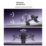 YESIDO C320 15W Wireless Charger Car Suction Cup Mount 360 Degree Rotation Phone Holder Stand for Dashboard