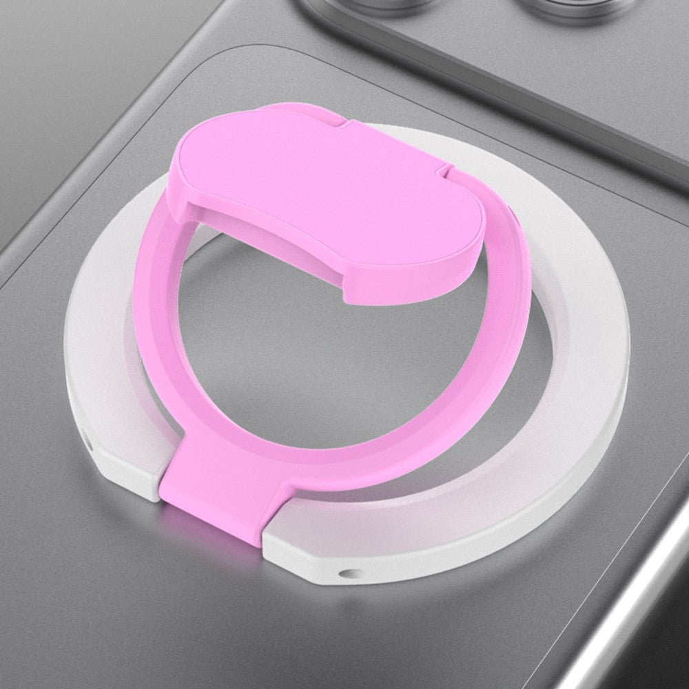 Magnetic Phone Ring Stand Multi-functional Double-sided Foldable Metal Holder with 360° Rotation