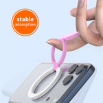 Magnetic Phone Ring Stand Multi-functional Double-sided Foldable Metal Holder with 360° Rotation
