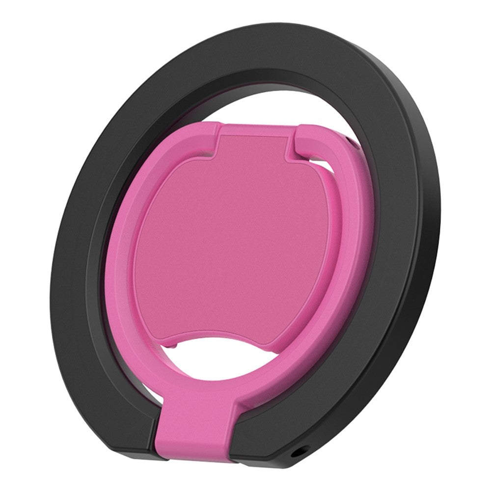 Magnetic Phone Ring Stand Multi-functional Double-sided Foldable Metal Holder with 360° Rotation