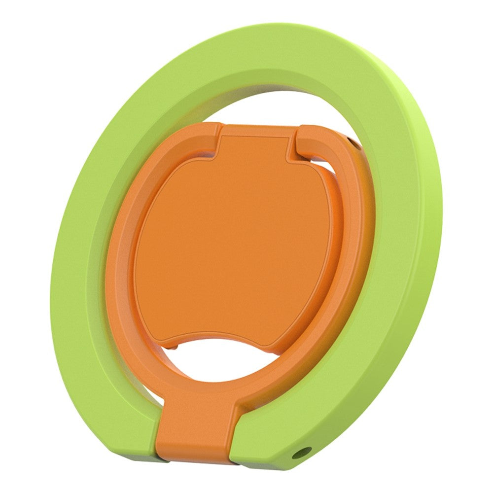 Magnetic Phone Ring Stand Multi-functional Double-sided Foldable Metal Holder with 360° Rotation