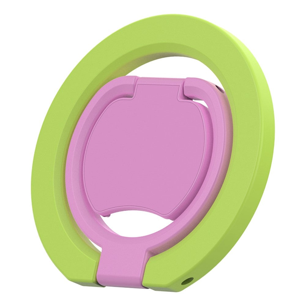 Magnetic Phone Ring Stand Multi-functional Double-sided Foldable Metal Holder with 360° Rotation