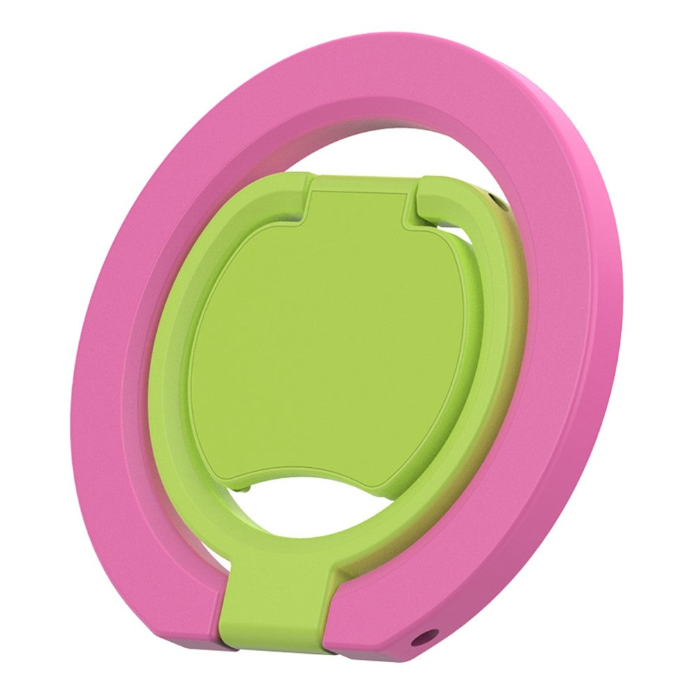 Magnetic Phone Ring Stand Multi-functional Double-sided Foldable Metal Holder with 360° Rotation