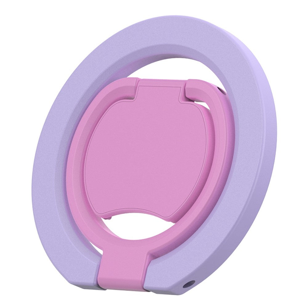 Magnetic Phone Ring Stand Multi-functional Double-sided Foldable Metal Holder with 360° Rotation