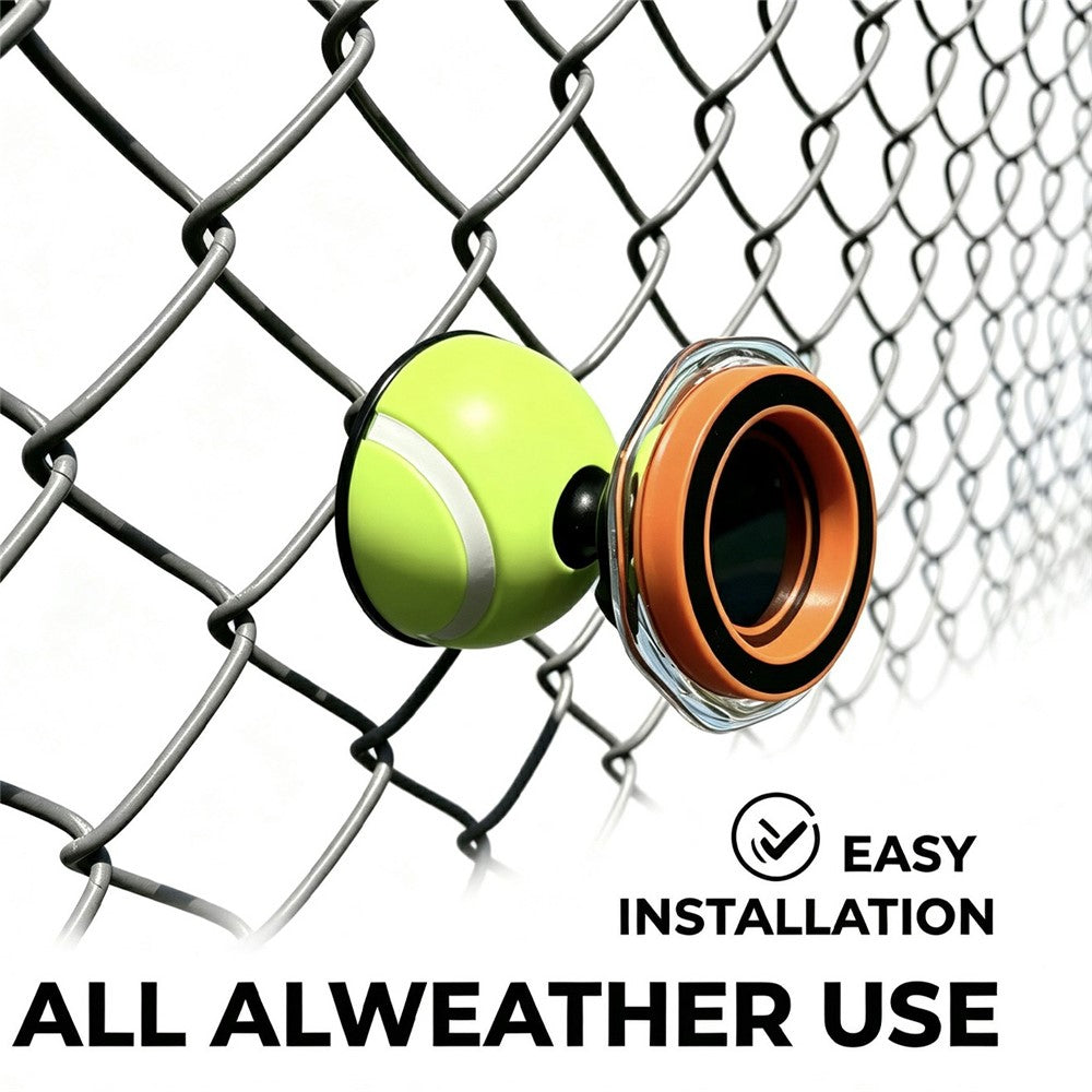 WQ-02 mobilholder med tennisboldlignende beslag til kædehegn, 360 graders rotation, mobilklemme til sportsbane