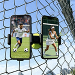 WQ-04 dobbelt mobilstativ med hegnsbeslag til sportsplads, tennisstadion og trådnet, universel mobilklemmeholder