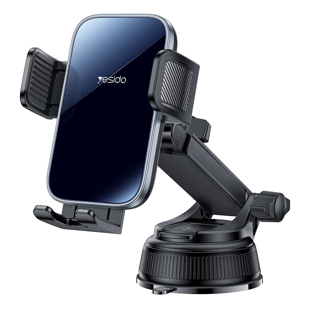 YESIDO C279 360° Rotating Car Phone Holder Suction Cup Mount Dashboard Windshield Stand Adjustable Bracket
