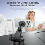 YESIDO C284 2 in 1 Vacuum Suction Magnetic Car Phone Mount 360 Degree Rotation for Dashboard / Windshield