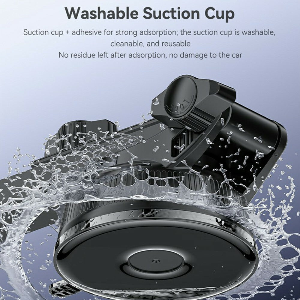 YESIDO C284 2 in 1 Vacuum Suction Magnetic Car Phone Mount 360 Degree Rotation for Dashboard / Windshield