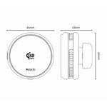 YESIDO C326 Qi2 25W Magnetisk Trådlös Billaddare Kylande Fäste med Sugkopp och Luftventilklämma