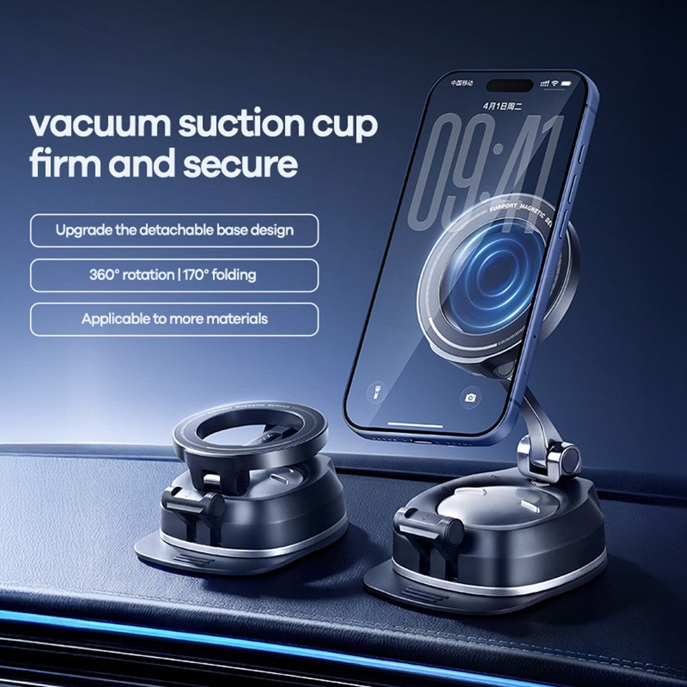 REMAX RM-C05 Magnetic Car Phone Holder with Vacuum Suction Base + Nano Adhesive Base