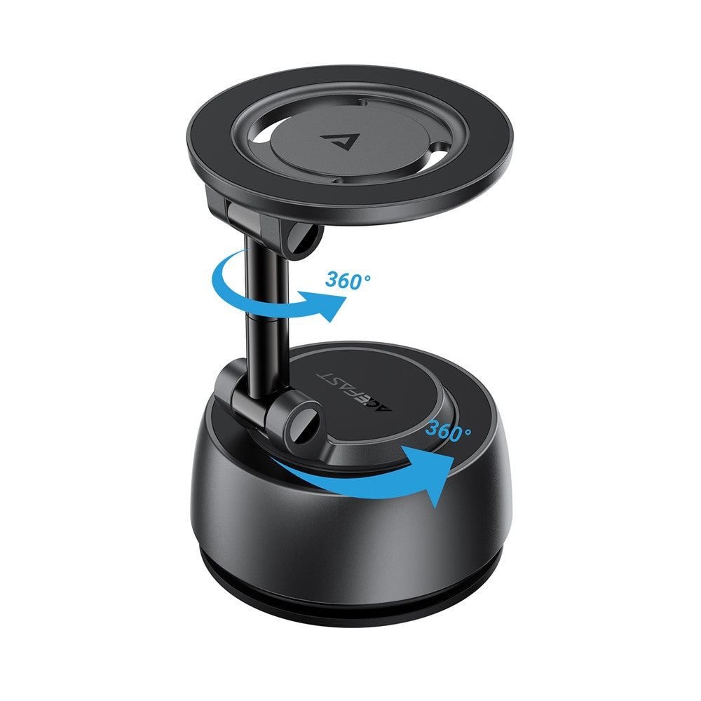 ACEFAST E54 Electric Suction Cup Magnetic Car Phone Holder 360° Rotation Dashboard Mount