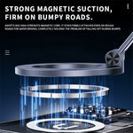 K60 Magnetic Car Phone Mount 70mm Suction Cup 360 Degree Rotation Phone Holder for Car Navigation