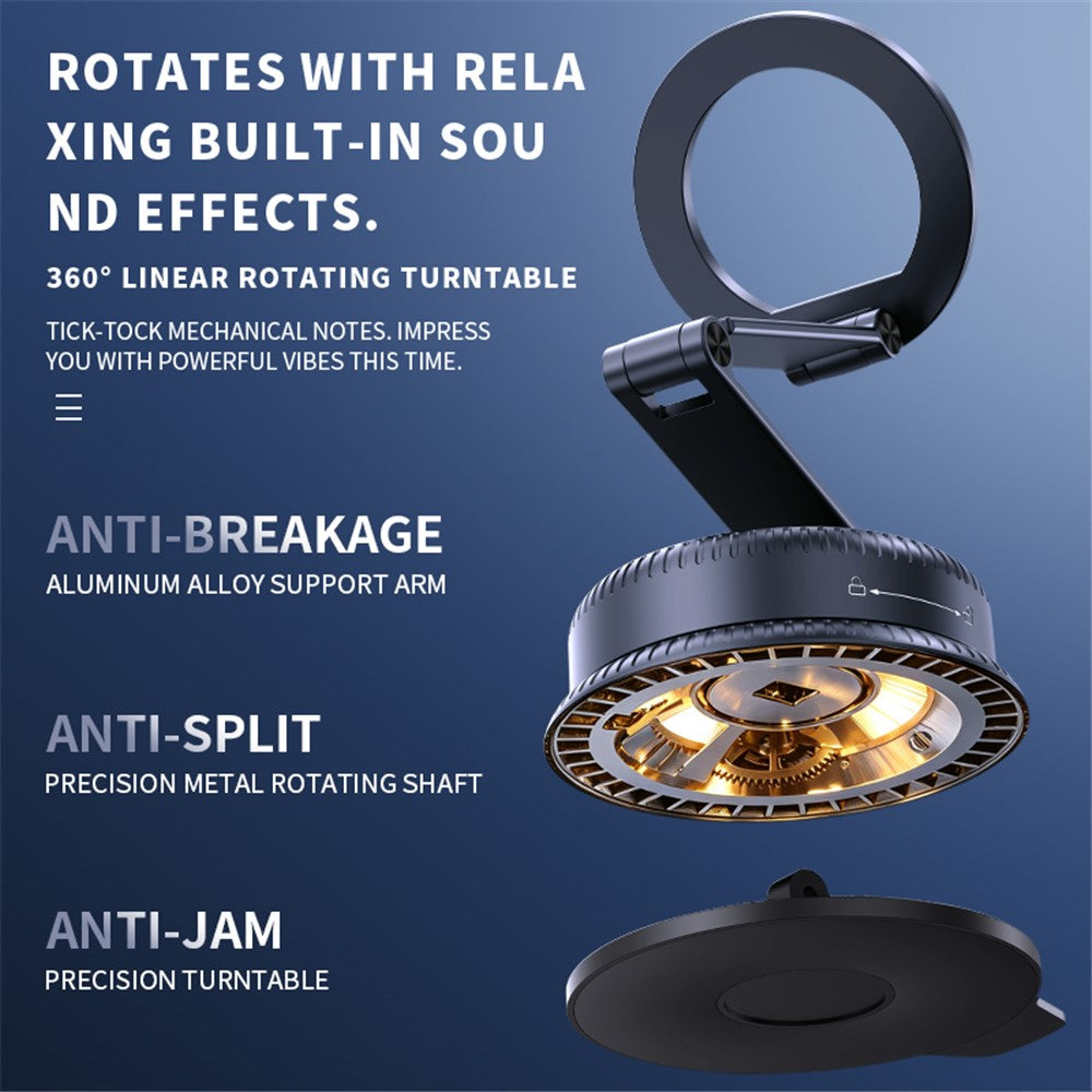 K60 Magnetic Car Phone Mount 70mm Suction Cup 360 Degree Rotation Phone Holder for Car Navigation