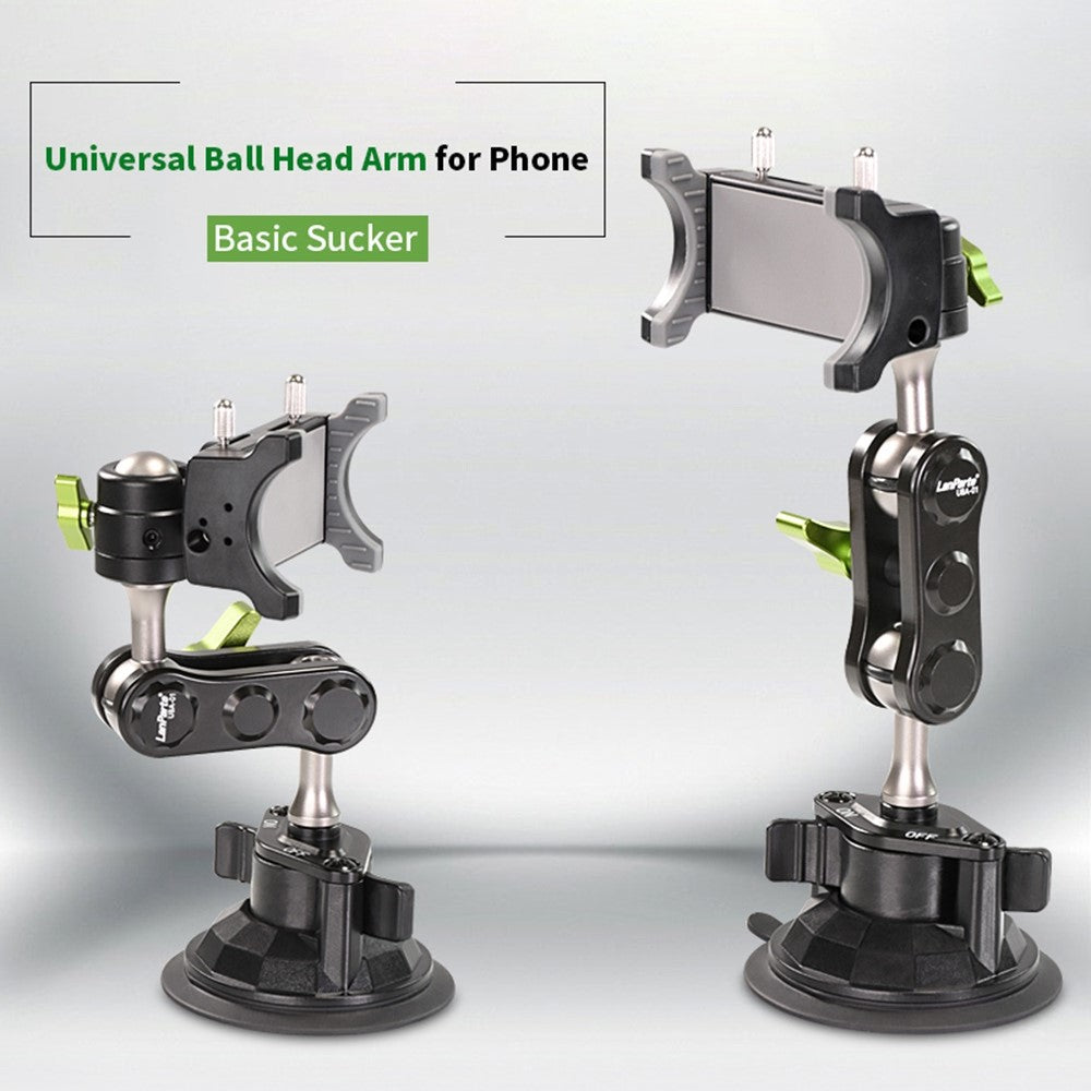 LANPARTE UBA-1 Universal Rotatable Phone Holder Stand Car Trip Suction Cup Cellphone Photography Bracket