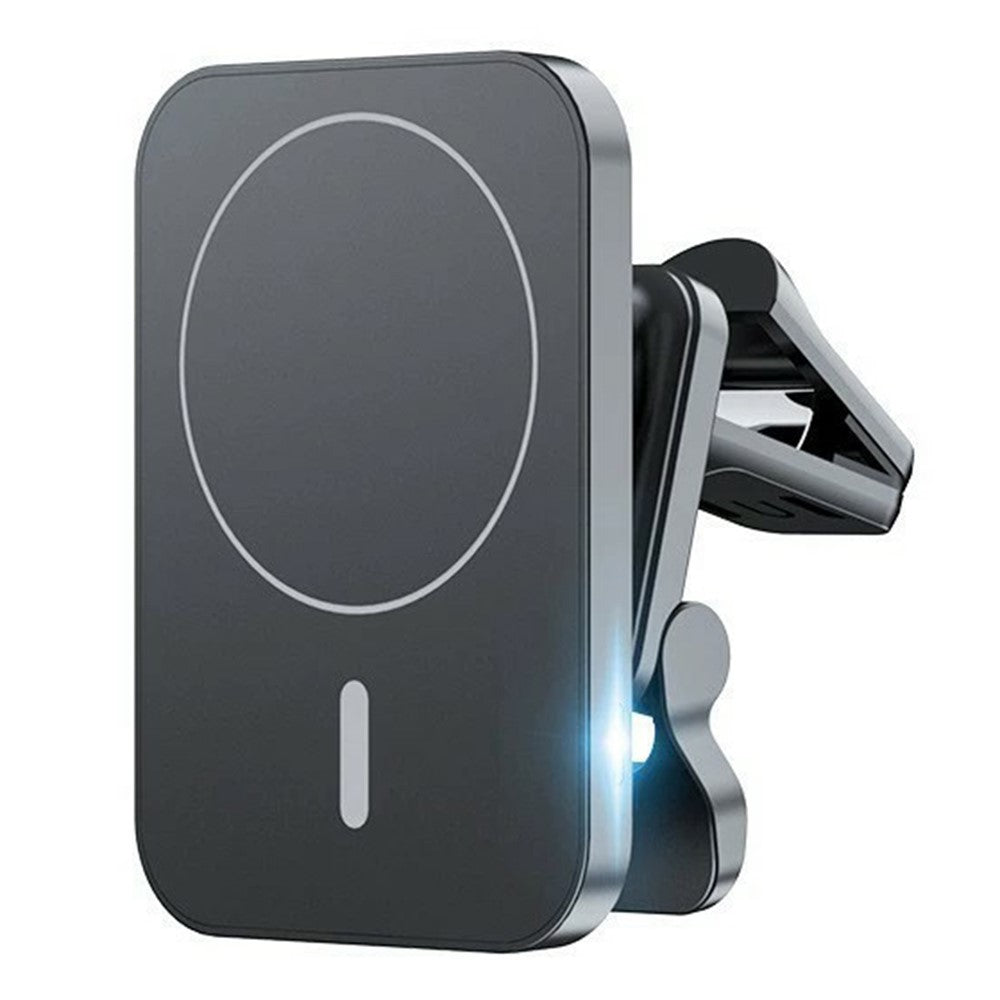 JJT-987 15W magnetisk trådlös laddare luftventil klämma monteringsfäste bilmobilhållare