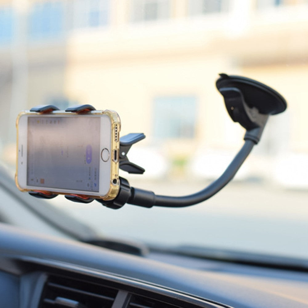 W011 Car Smartphone Bracket Bendable Arm Windshield Dashboard Sucker Mount Cell Phone Holder