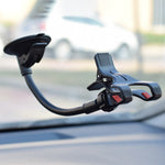 W011 Car Smartphone Bracket Bendable Arm Windshield Dashboard Sucker Mount Cell Phone Holder