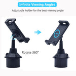 X033 Adjustable Phone Tablet Bracket 360 Degrees Rotation Universal Car Cup Holder Tablet Stand