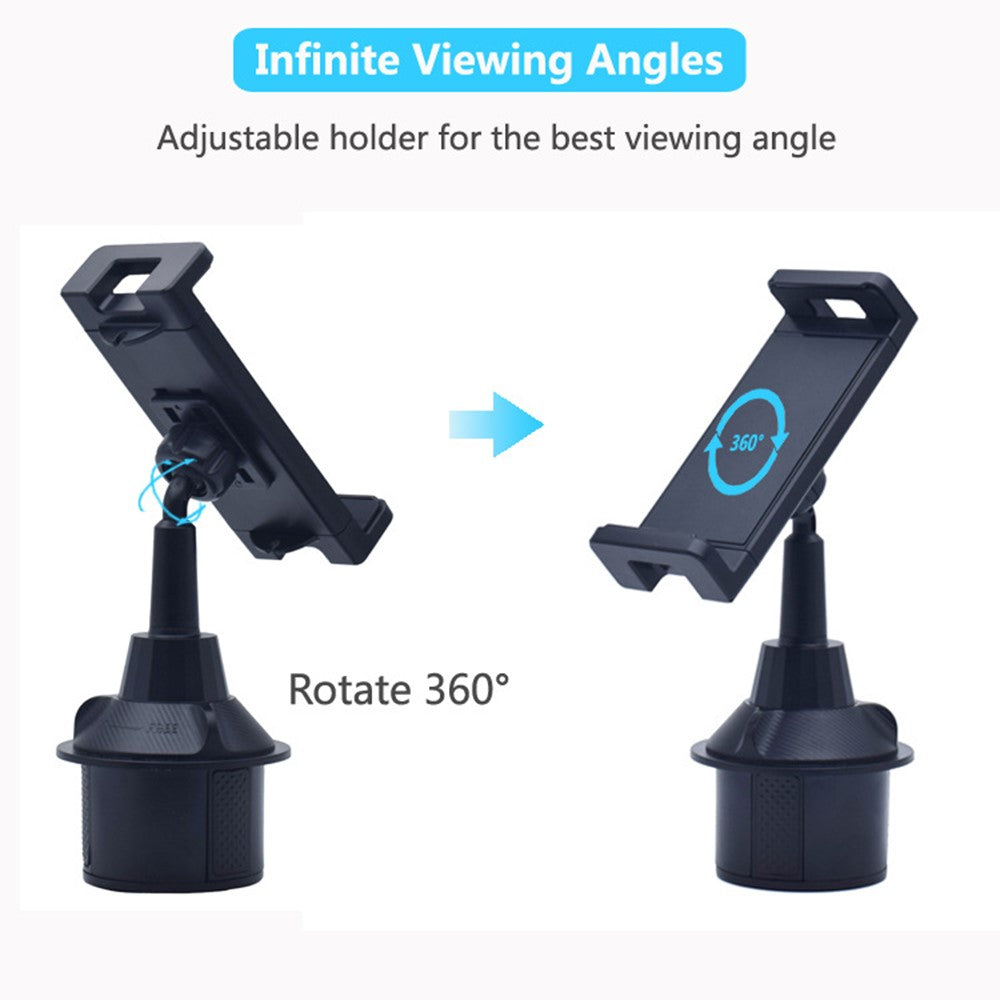 X033 Adjustable Phone Tablet Bracket 360 Degrees Rotation Universal Car Cup Holder Tablet Stand
