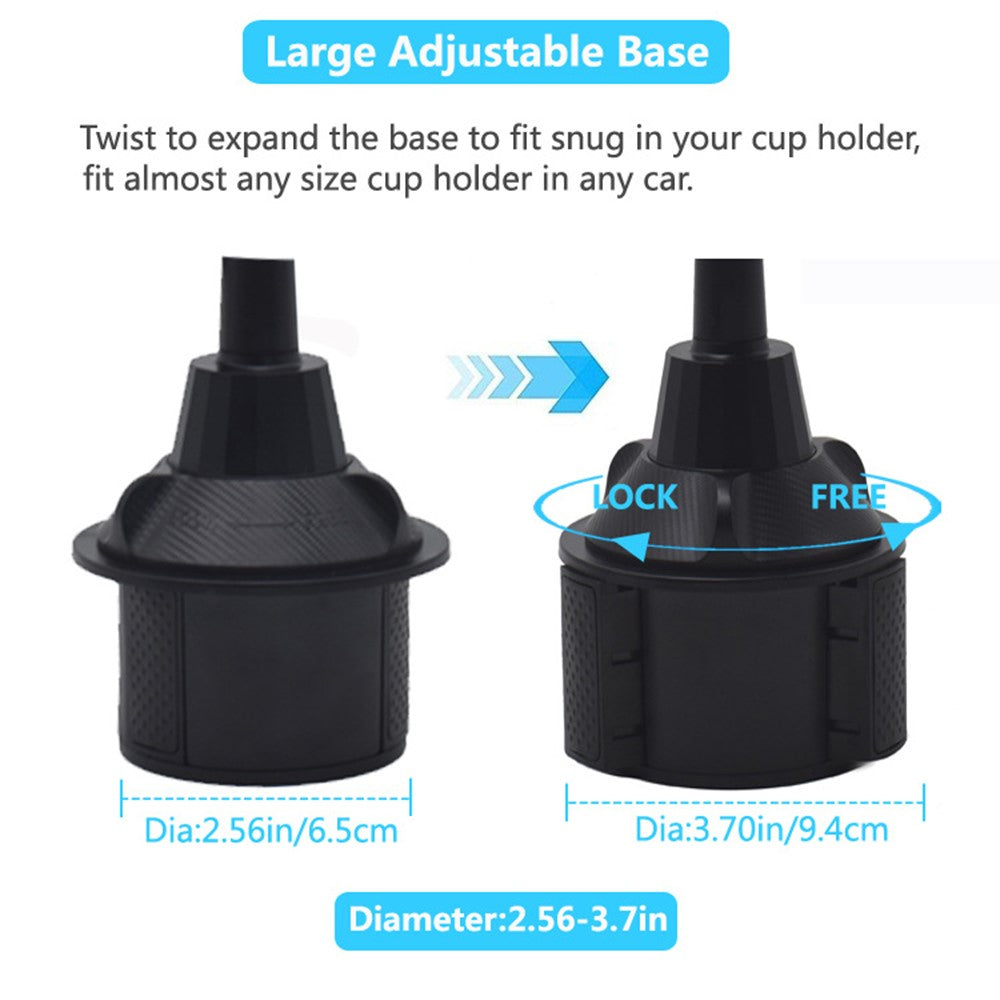 X033 Adjustable Phone Tablet Bracket 360 Degrees Rotation Universal Car Cup Holder Tablet Stand
