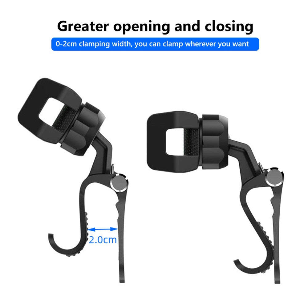 Multifunction Cellphone Holder 360° Rotatable Bracket for Car Back Seat Sun Visor Kitchen Suitcase