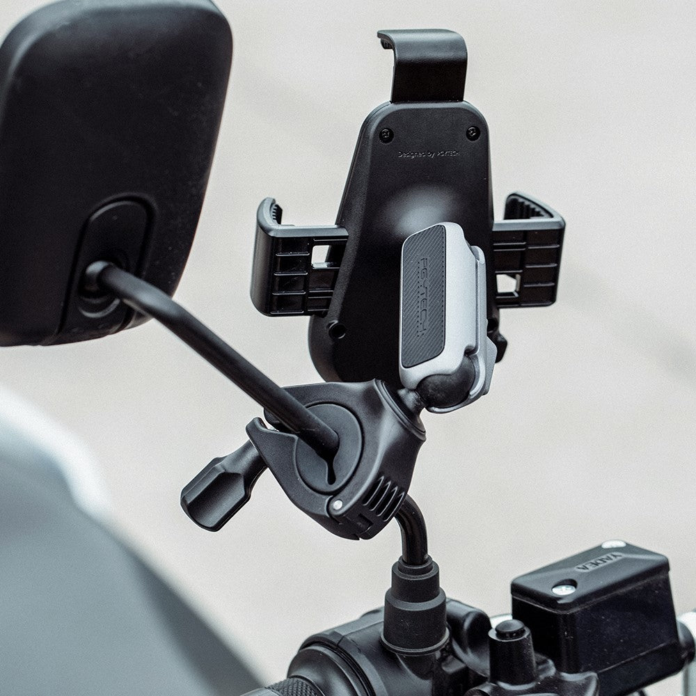 PGYTECH P-PG-001 Motorcycle E-Bike Bicycle Phone Holder Adjustable Handlebar / Rearview Mirror Mount Cellphone Bracket