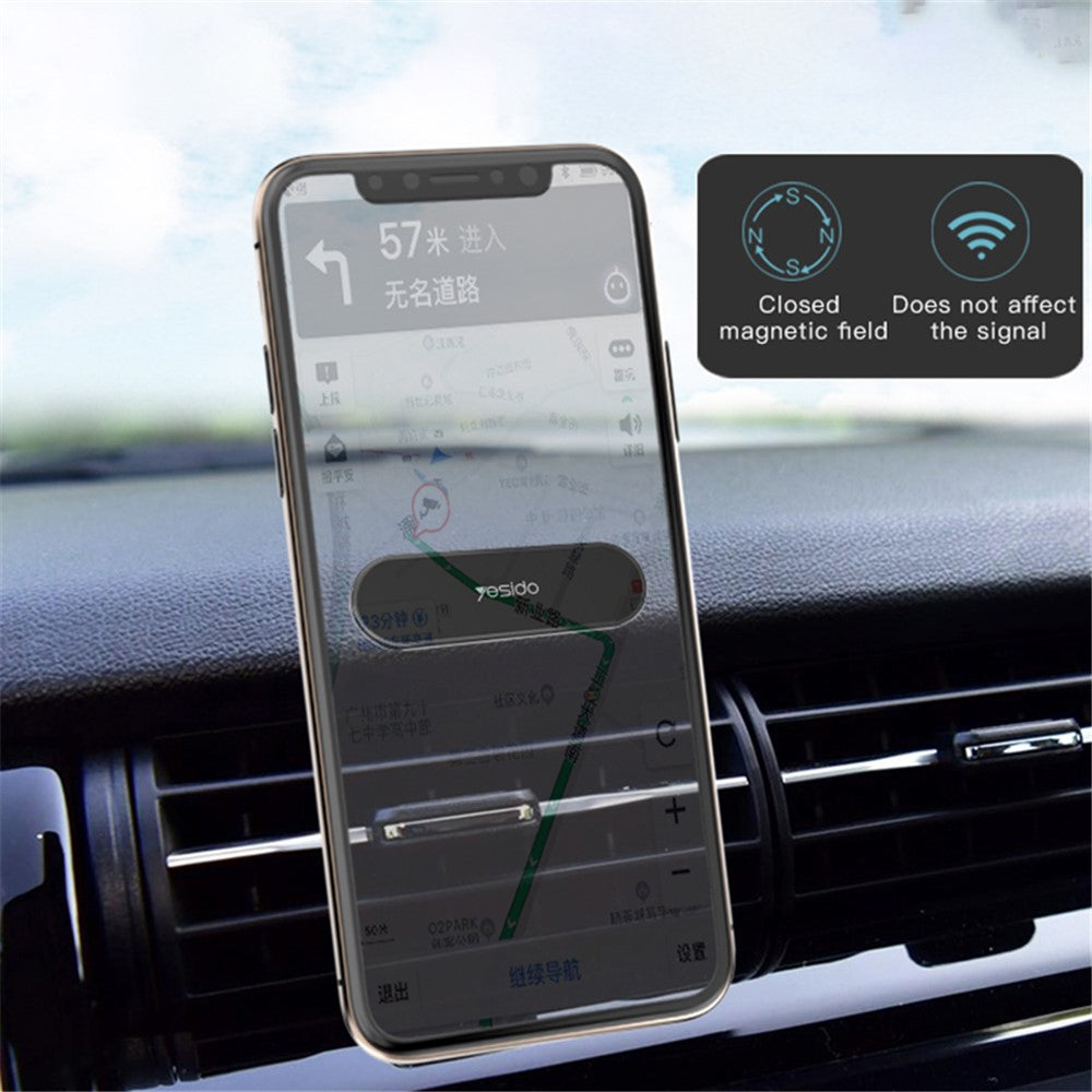YESIDO C83 Car Magnetic Phone Holder Lazy Zinc Alloy Slim Phone Mount Bracket
